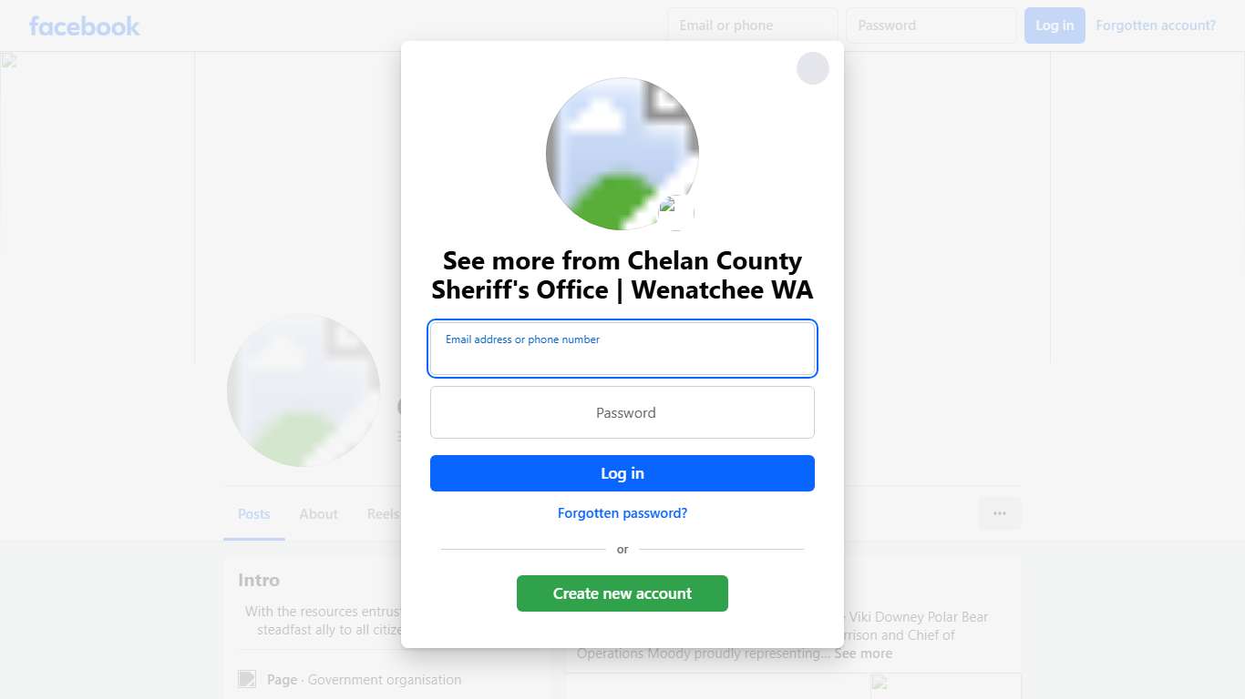 Chelan County Sheriff's Office Wenatchee WA Facebook